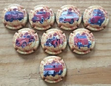 Manchin Pascal Pompiers Champagne Capsules No. 1 to 8. TC