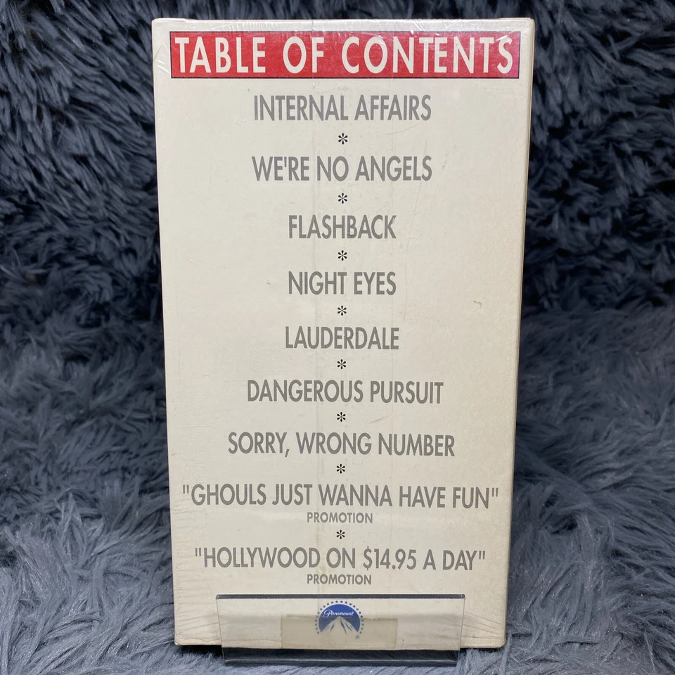 Paramount Home Video Summer 1990 Promotional Cassette VHS Tape 7 Films Rare Foto 4 de 4