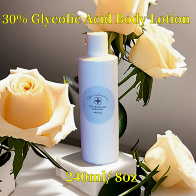 10-20-30-40-50-60-70% Glycolic Acid Body Lotion 8oz Anti-aging/whitening