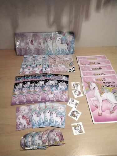 5 X Pre Filled Birthday UNICORN Party Bags WITH FILLERS,  Party Favours.  - Picture 1 of 6