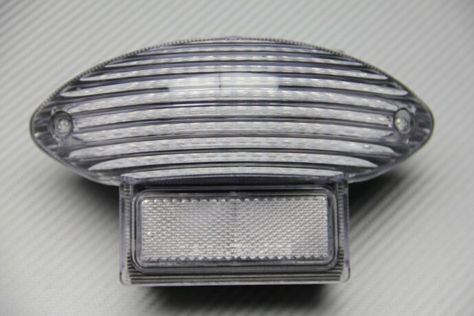 Feu arrière LED transparent avec clignotants pour Suzuki GSX-F 750 de 2004 à 2007