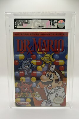 Dr. Mario (Nintendo NES, 1990) Brand New Factory Sealed VGA Graded 75+