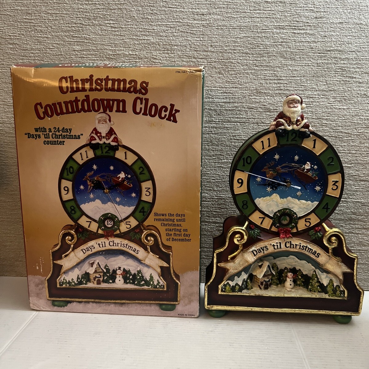 VTG Christmas Countdown Clock by Costco 24 Days Till Christmas