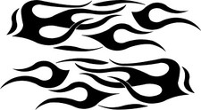 Vinyl Decals - Flames Set Of 2 Various Colors Sizes