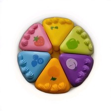 Leapfrog Musical Rainbow Tea Party Replacement Colorful Cake Slices Pieces