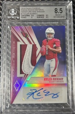 Kyler Murray 2019 Panini Phoenix #RR-KM Nike Swoosh #1/1 Jersey # BGS 8.5 RC RPA