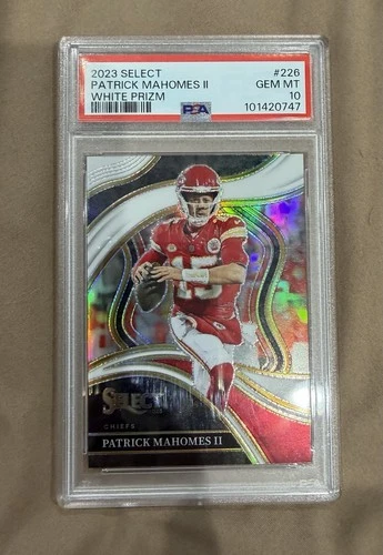 2023 Panini Select Patrick Mahomes II Club Level White Prizm #226 PSA 10 /35