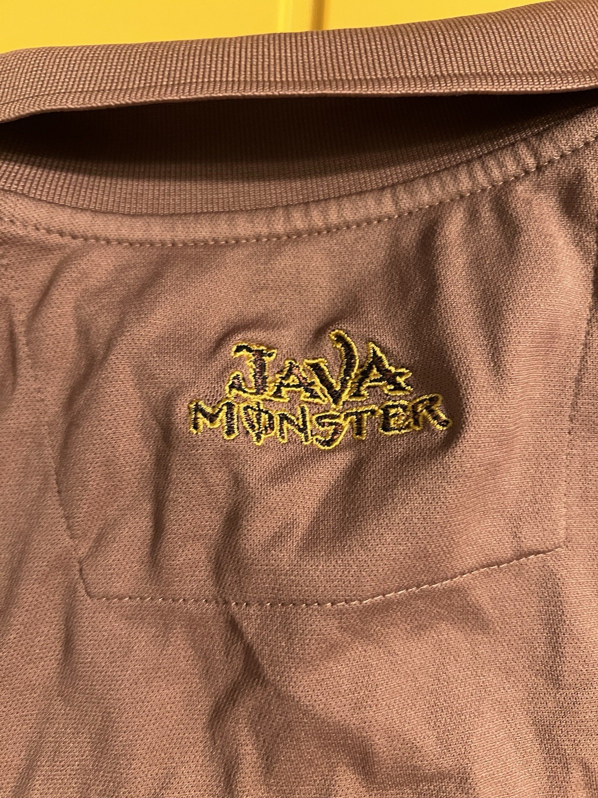Monster Energy Java Monster Brown Polo Shirt Size… - image 5