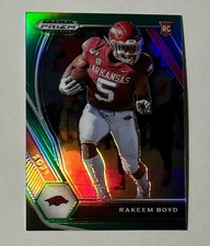 2021 Panini Prizm Draft Picks Rakeem Boyd #152 Green Prizm RC