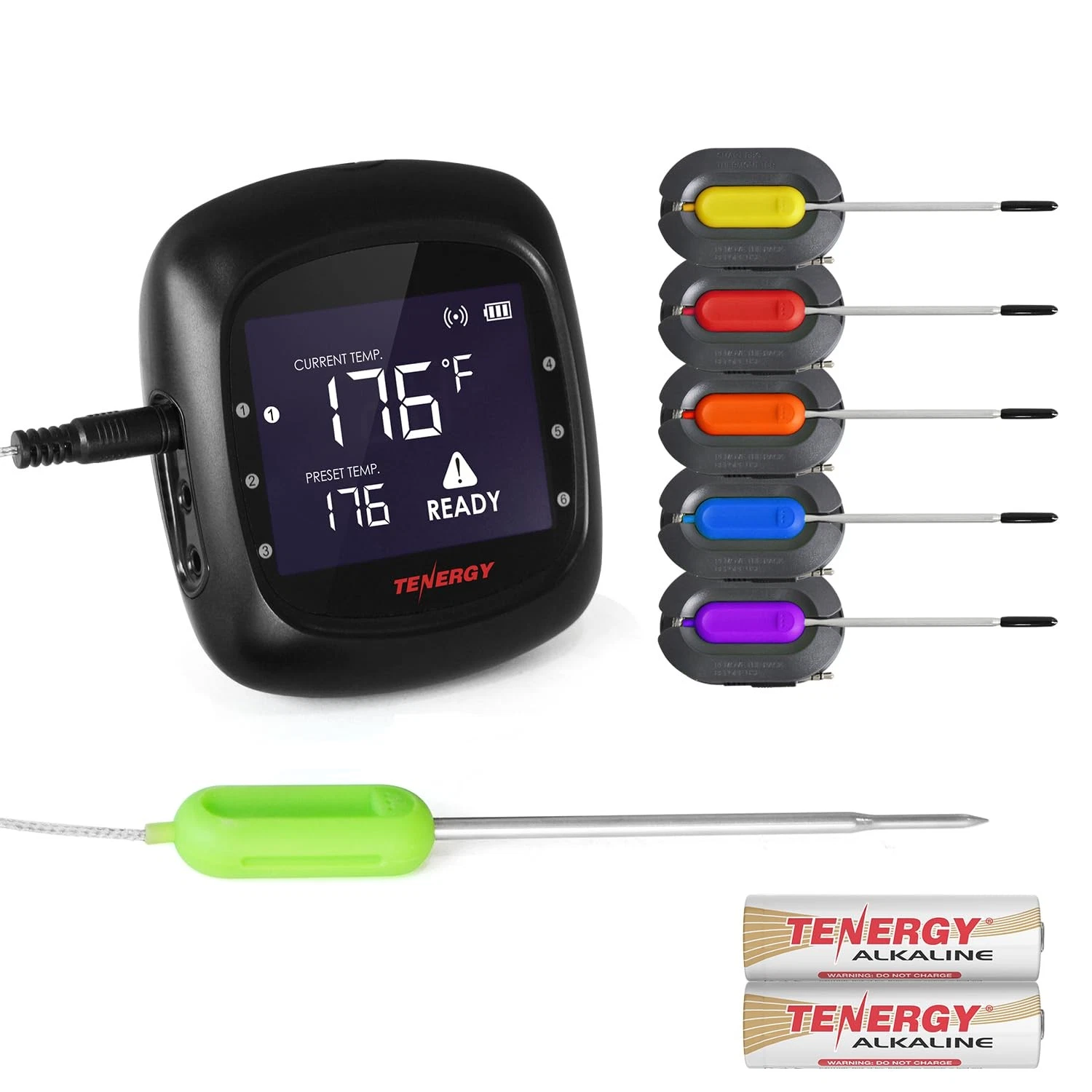 Tenergy Solis Digital Meat Thermometer, APP Controlled Wireless Bluetooth Sm...