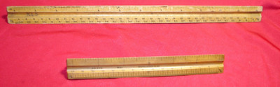 2- 3 sided Wood Ruler Triangular Architect Ruler,Architectural Scale, Drafting