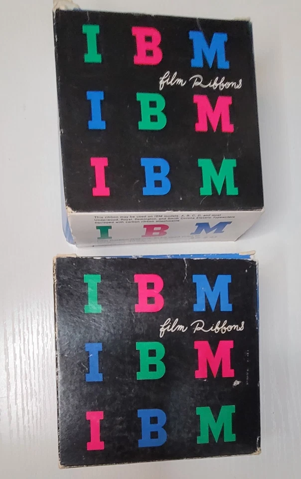 Lot Of 2 VTG 1010760 IBM Black Ribbon 6 Per Box - New Old Stock - Image 2 of 3