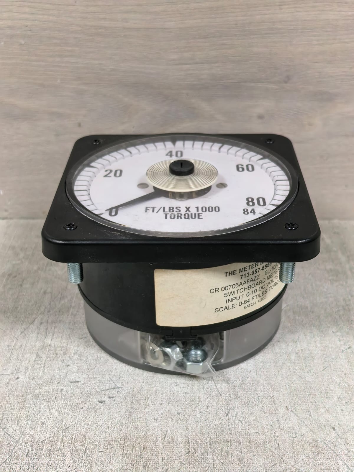 CROMPTON 713-957-8586 CROMPTON 713-957-8586 ANALOG FT/LBS X 1000 TORQUE SWITCHBOARD METER 7
