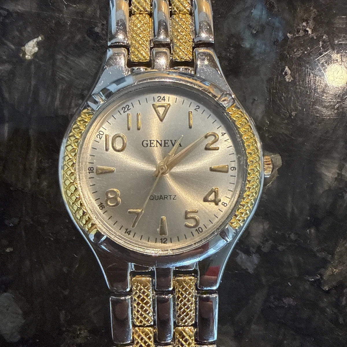Geneva Men Stainless Steel Band Wristwatches for sale | eBay