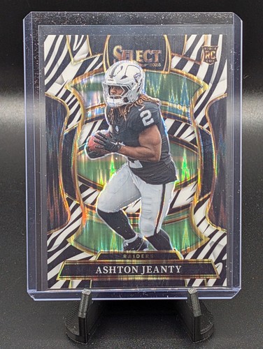 Ashton Jeanty [Zebra Prizm Shock] #4 2025 Panini Select card