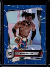 2025 Topps Chrome WWE Kofi Kingston Blue Refractor #/150
