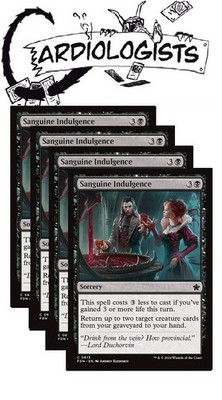 Sanguine Indulgence x 4 | Magic the Gathering MTG | Foundations | NM