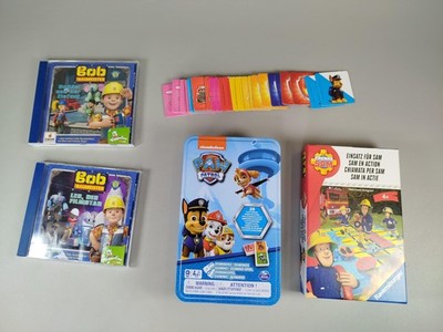 PAW Patrol Bundle Bob & Sam Set von 5 Spiele & CDs, ab 3 4 5 Jahre|   geprüft 
