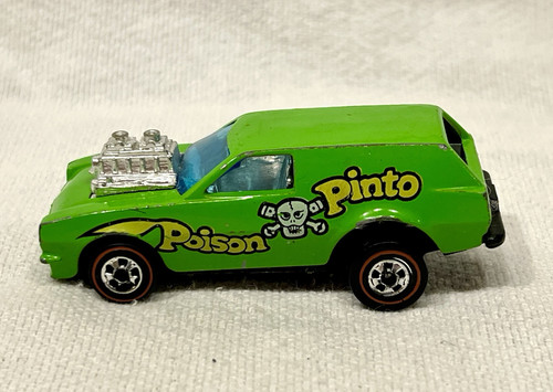 1970’s Hot Wheels Redline Flying Colors Poison Pinto Green - Picture 1 of 8