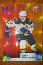 2021-22 Upper Deck Allure - Rainbow Brad Marchand Awesome Red Orange Bruins Mint