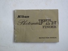 Nikon Photomic FTN finder instruction manual, US SELLER "LQQK"