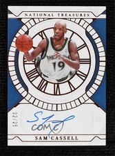 2021-22 Panini National Treasures Bronze 2/25 Sam Cassell #TTS-SAM Auto 0d44
