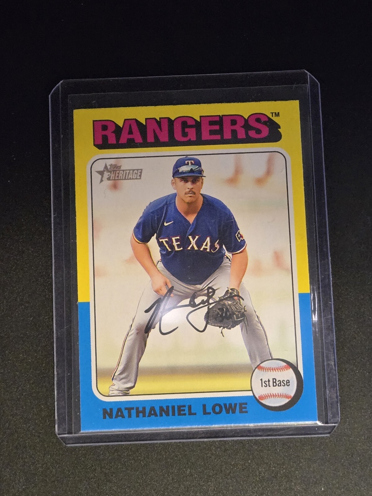 2024 Topps Heritage - Short Print Nate Lowe #88 Texas Rangers 