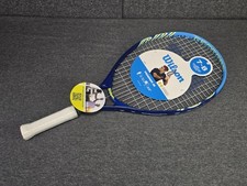 Image of Wilson Roger Federer Junior Tennis Raquet 23" Racket Blue White Yellow 7-8 Years