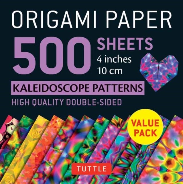 Origami Paper 500 sheets Kaleidoscope Patterns 4"" (10 cm) by Tuttle Publishing
