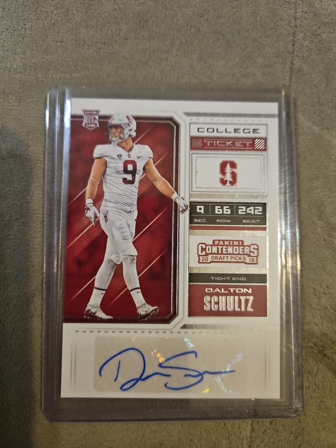 2018 Panini Contenders Draft Picks Dalton Schultz Auto RC COWBOYS TEXANS 🔥 MINT