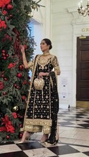 Designer Party Wear Faux Georgette Kurta Palazzo With Dupatta For Women