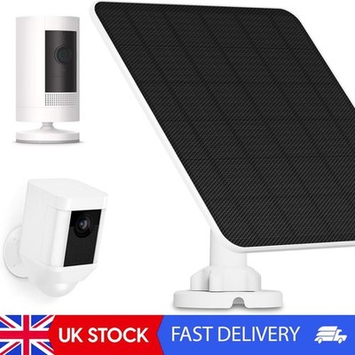 Solarpanel für Ringkamera, 5W Solarladegerät für Ring Stick Up Akku,