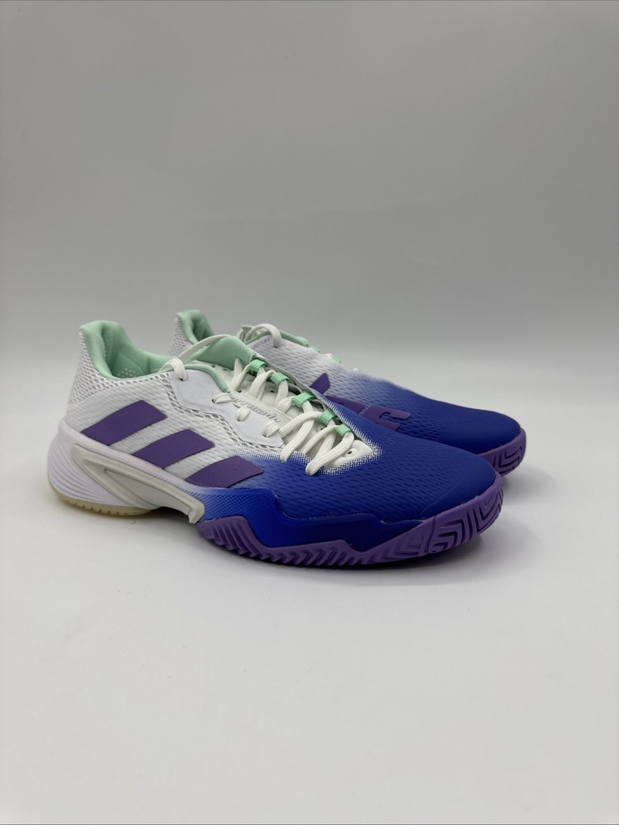 adidas Barricade Tennis Shoes - Women's - Lucid Blue / Violet Fusion / Pulse Mint - 7