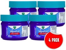 Vicks Vaporub Cough Suppressant Topical Analgesic Ointment 1.76 oz. - 4 PACK