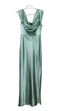 BIRDY GREY PROM/BRIDESMAID DRESS ladies size S mint green satin empire waist
