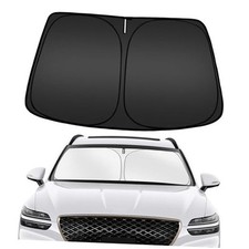 Windshield Sun Shade Custom Fit Foldable Front for Genesis GV70 2022-2025