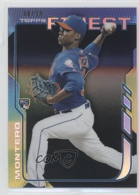2014 Topps Finest Black Refractor 88/99 Rafael Montero #26 Rookie RC 1j6