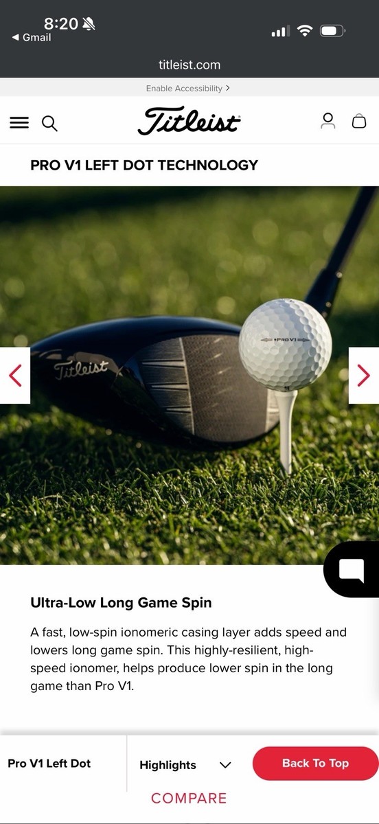 Titleist Pro V1 Left Dot Tour Preferred - 12 Balls for sale online