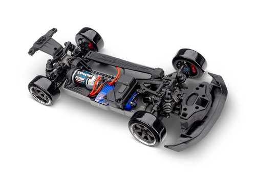 Traxxas Ford Mustang Drift 4-TEC 1/10 Modell - TSM Technologie, 2WD, RTR Blau - Bild 11 von 12