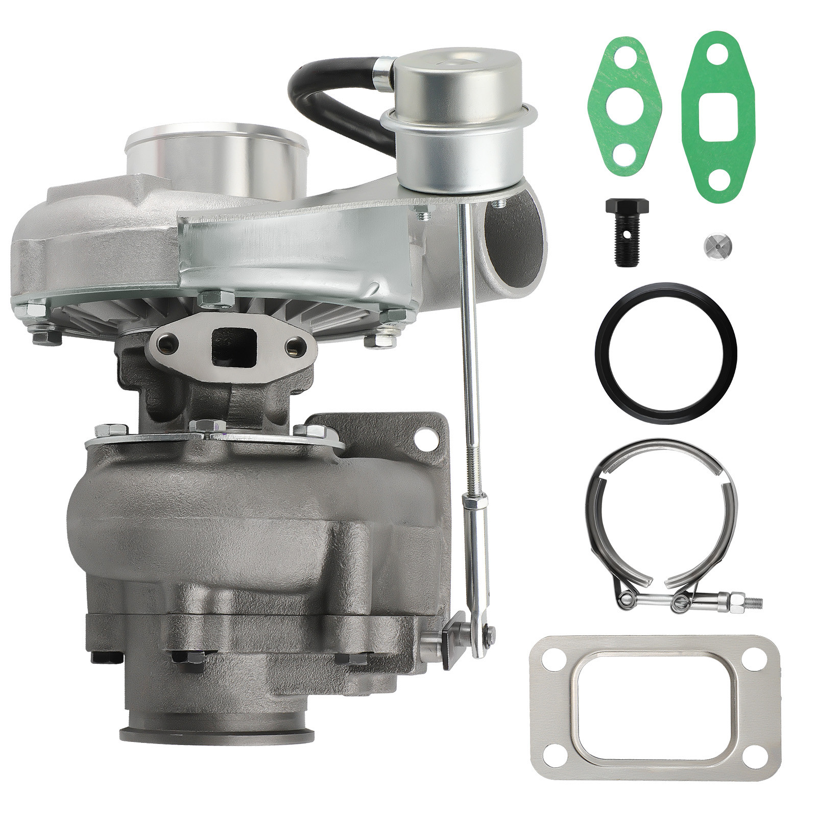 T04e T3 .63 A/r Turbo Turbocharger Compresser 420+hp Stage Iii Oil Cooled