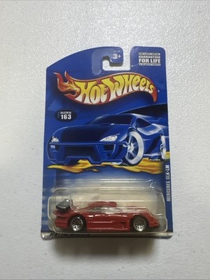 2000 Hot Wheels Mainline/Collector #163 MERCEDES CLK-LM Red w/Chrome Lace Spokes