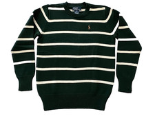 VINTAGE POLO RALPH LAUREN CLASSIC COTTON CREWNECK SWEATER BOY GIRL NWOT SIZE M
