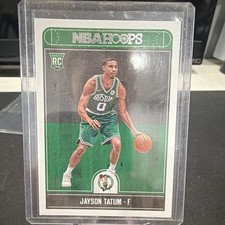 Panini 2017-18 NBA Hoops Jayson Tatum Rookie Card #253 Celtics Base Set. rookie card picture