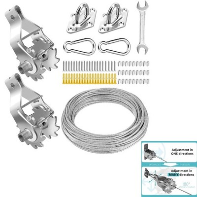 Sonnensegel Befestigung Edelstahl Spanner Set mit Ratsche, 304 Edelstahl, Son...