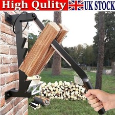 Firewood Splitter Kindling Wall Mount Steel Wood Log Cracker Cutting Tool Black
