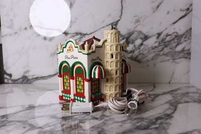 Department 56 Snow Village Pisa Pizza Christmas Building 1995