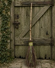 Besom broom ~  Hedge Witch Pagan Birch broomstick UK