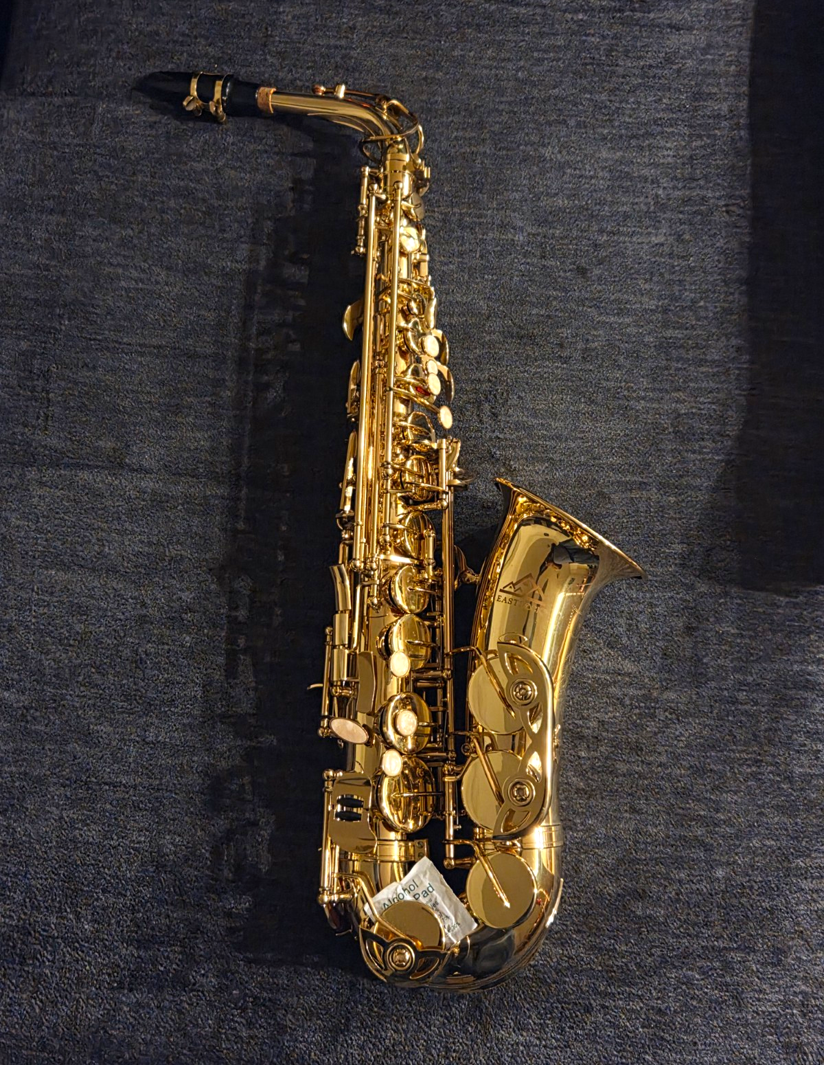 Gold Alto Saxophone Eb Key Brass Body Includes Case Saxophone Instrument