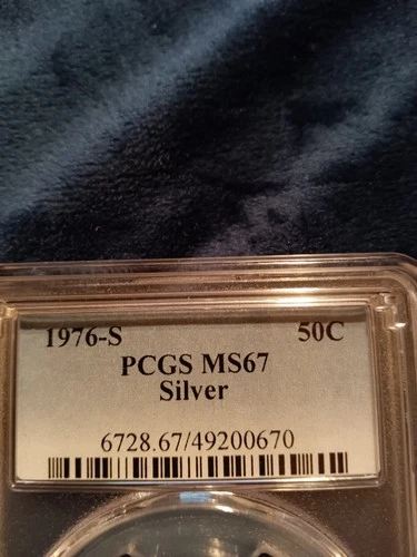 1976-S Bi-Centennial Kennedy Silver Half Dollar 50C *PCGS MS67