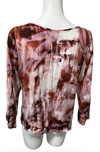 Gino Passcalli X Sophie Cris Blouse Cold Shoulder Multicolor Light Burgundy XL - Photo 6/14